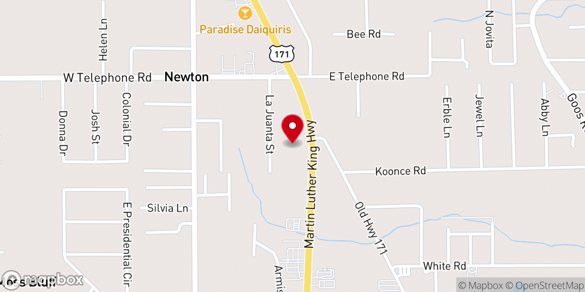 Map showing location of Resurrection Life Church