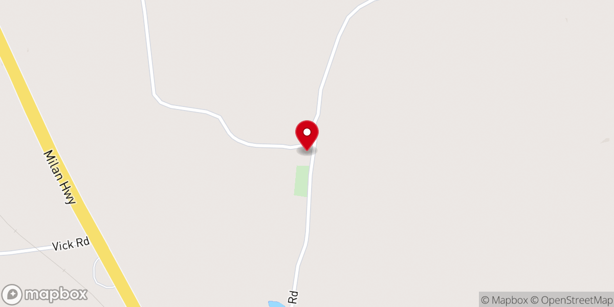 Map showing location of Mount Pisgah Baptist Church
