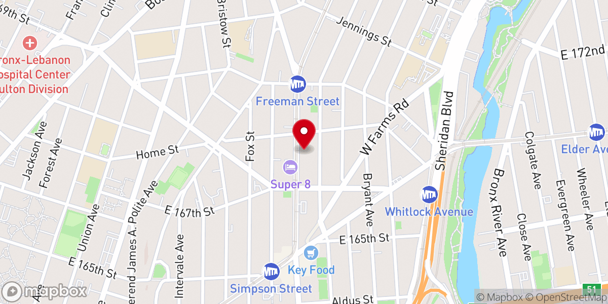 Map showing location of GOD ALL MIGHTY INT MINISTRY INC