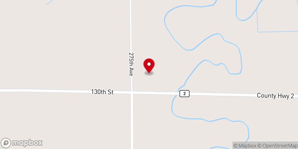Map showing location of Dawson Covenant Church