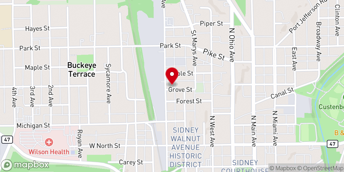 Map showing location of Mt Zion Holy Union