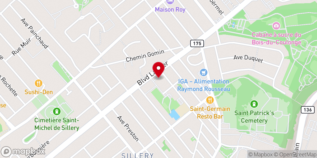 Map showing location of Presbytère Saint-Charles-Garnier