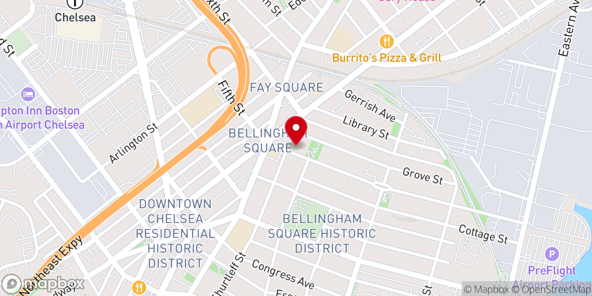 Map showing location of Nueva Vida UMC