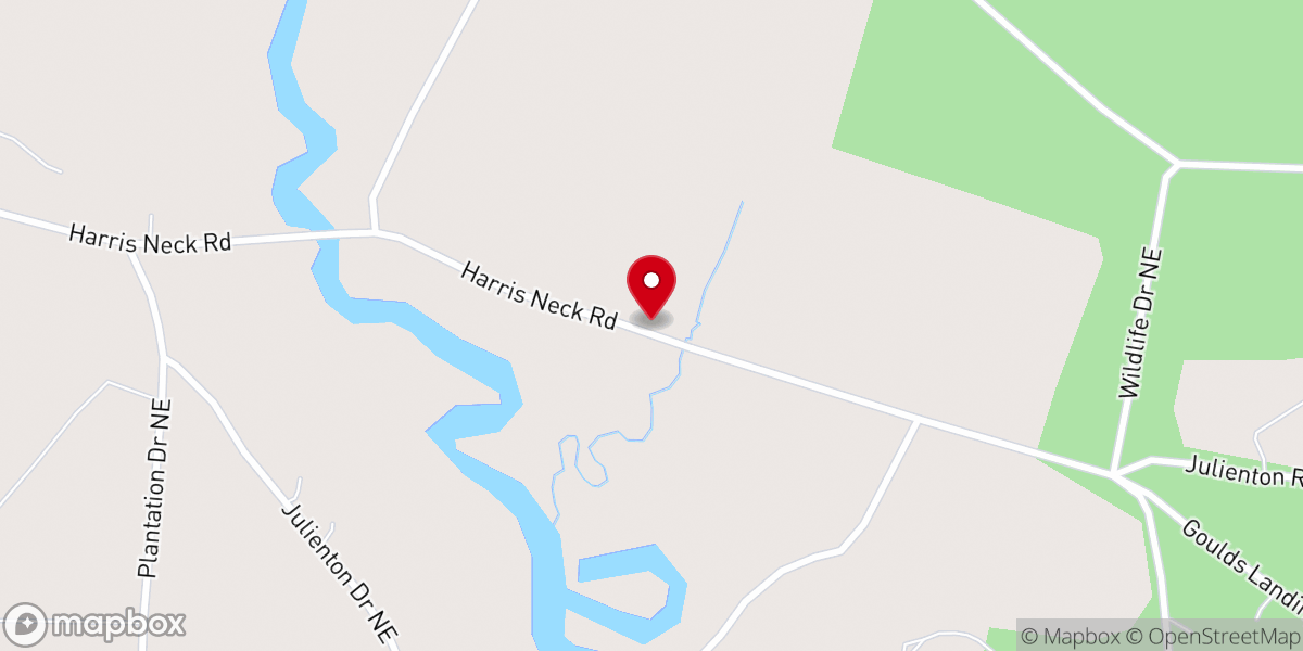 Map showing location of Friendship Church