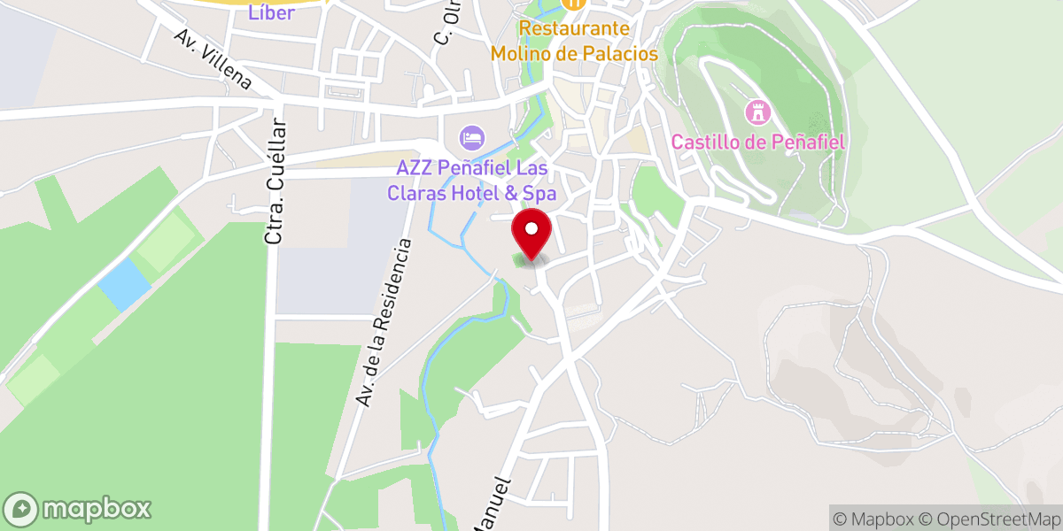 Map showing location of Iglesia conventual de San Pablo (Pasionistas)