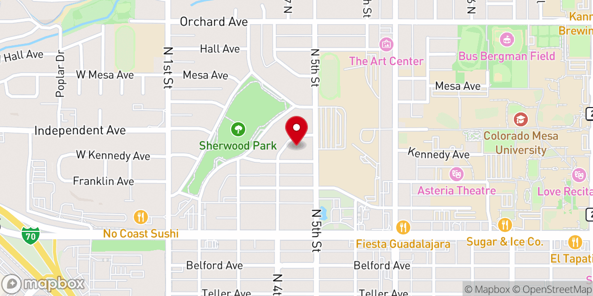 Map showing location of First Congregational Church