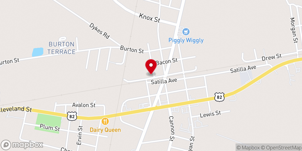 Map showing location of Brantley Weight Loss-Wellness