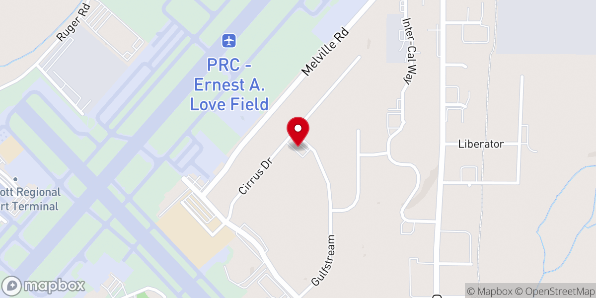 Map showing location of Calvary Chapel Dayspring Church