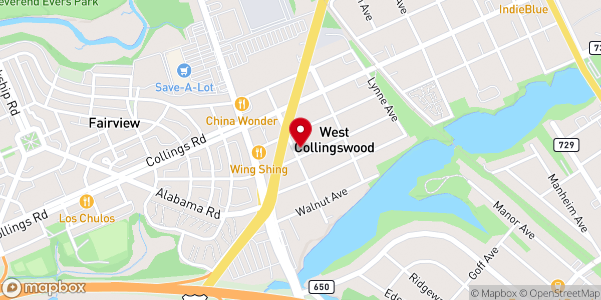 Map showing location of Cornerstone Community Church