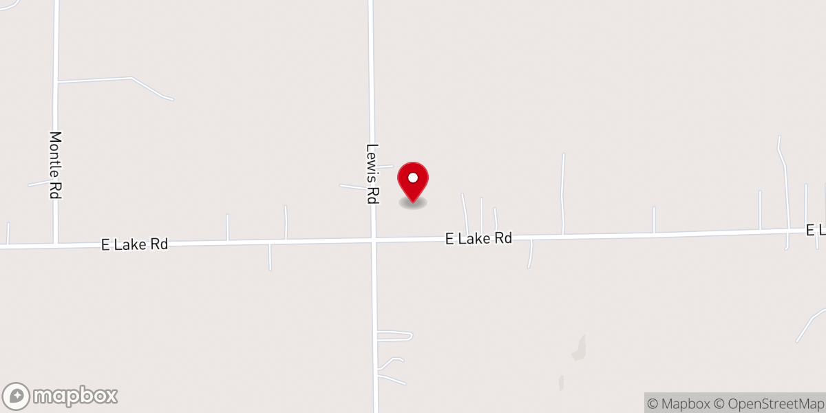 Map showing location of Lake Road MissionaryBaptist Church