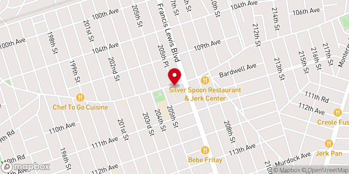 Map showing location of United Apostolic Tabernacle - Food Distribution Center