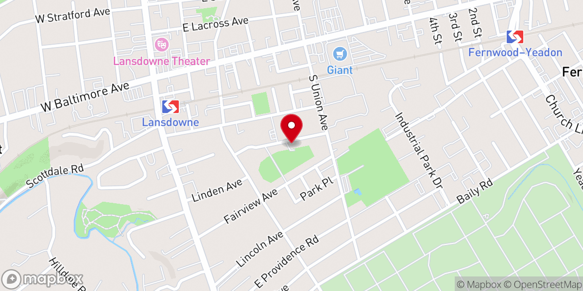 Map showing location of Bethel AME Church