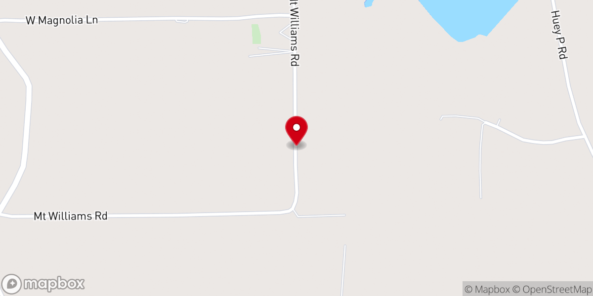 Map showing location of Mt Williams Baptist Church