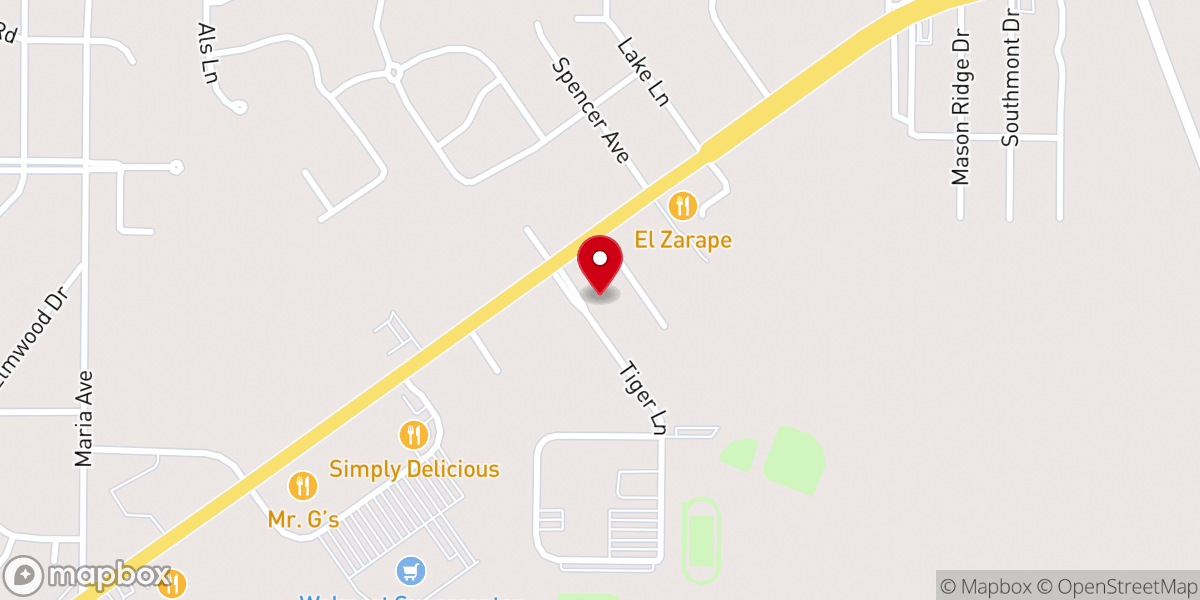 Map showing location of Fairhaven Baptist Church