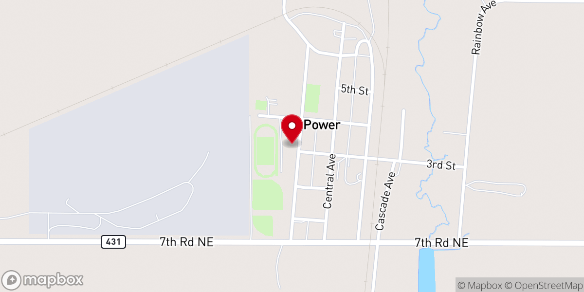 Map showing location of Zion Lutheran Church