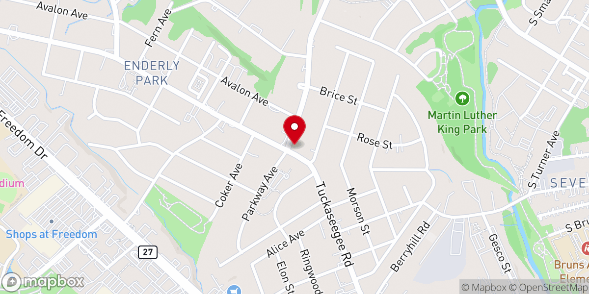 Map showing location of Iglesia De Dios Peniel
