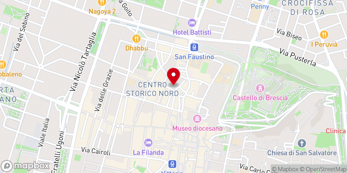 Map showing location of Chiesa di Santa Maria del Carmine