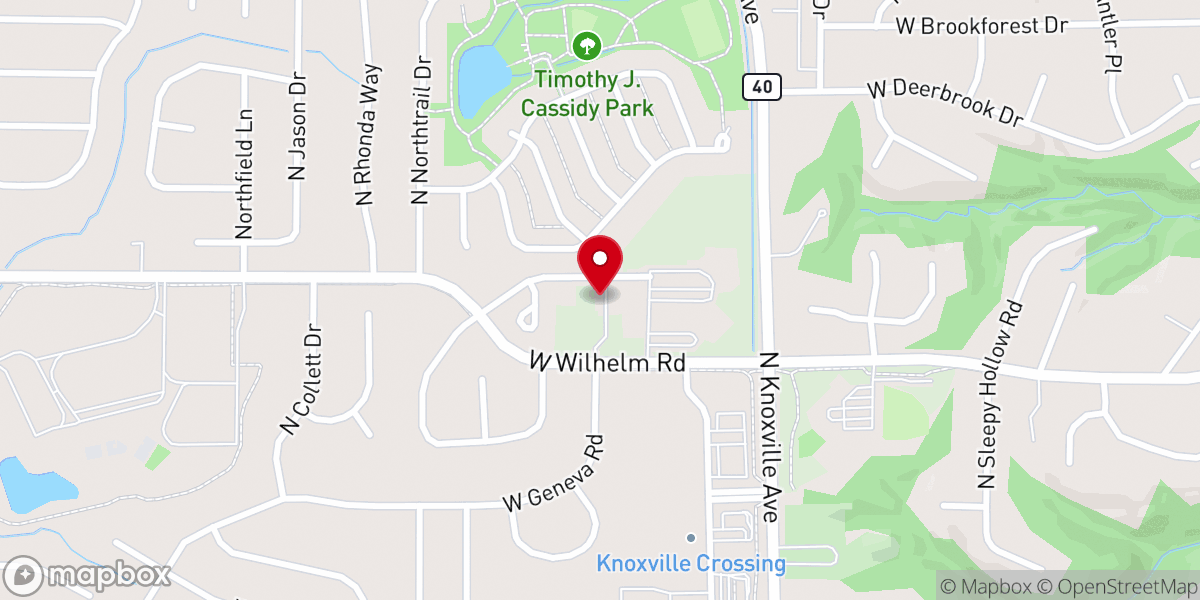 Map showing location of PrayerView Community Church
