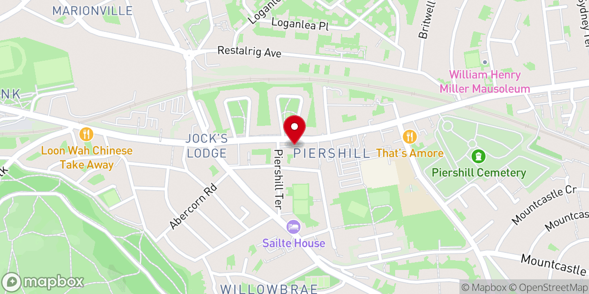 Map showing location of The Salvation Army Donation Centre+ Edinburgh