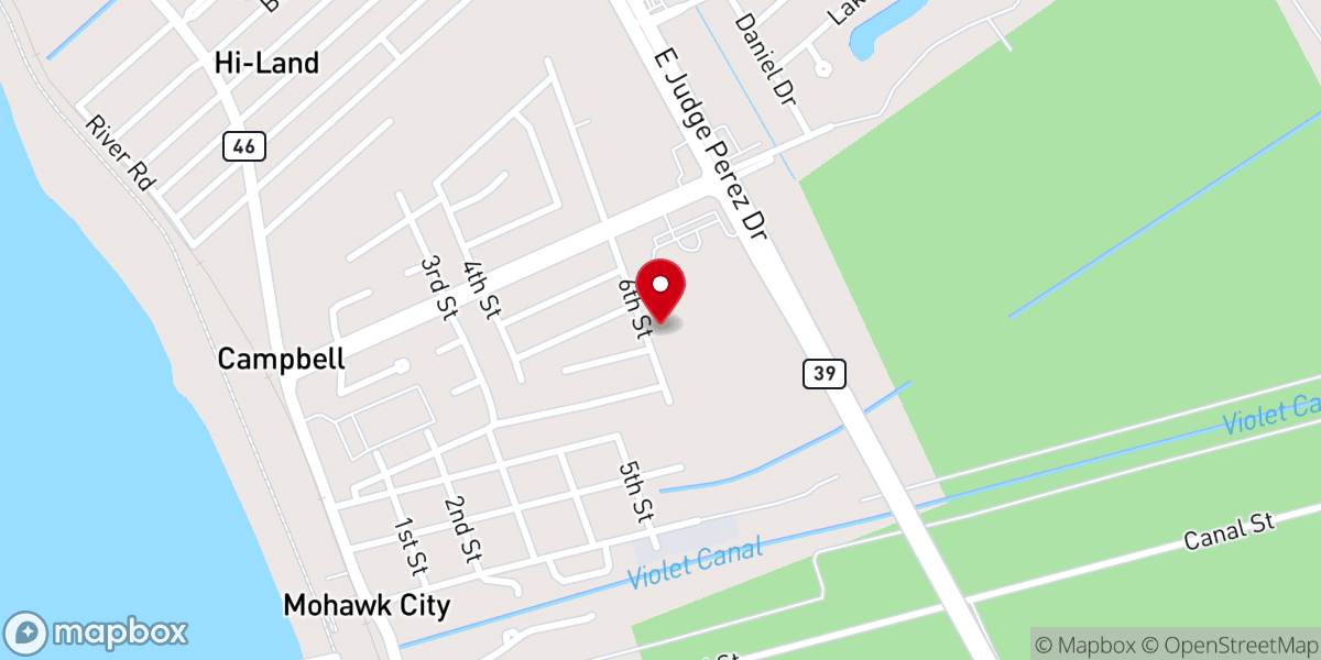 Map showing location of Living Cornerstone Church International Inc