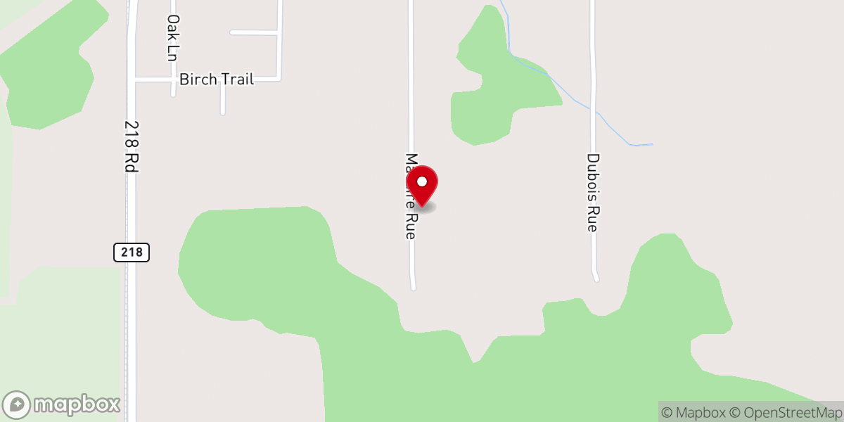 Map showing location of Apostolic Christian Tabernacle