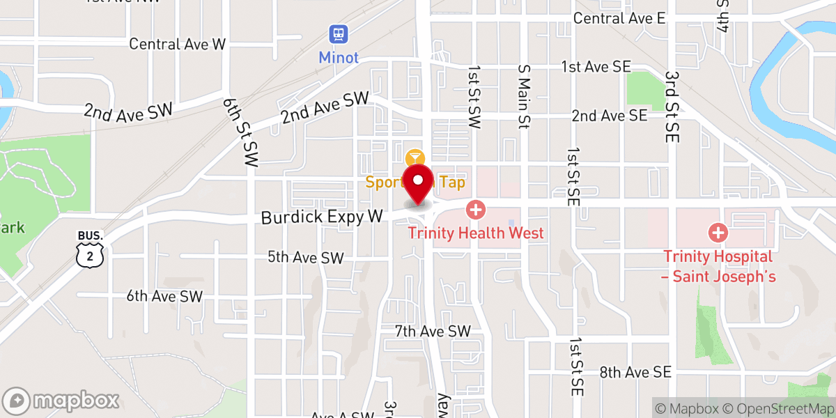 Map showing location of Abundant Life Community Church