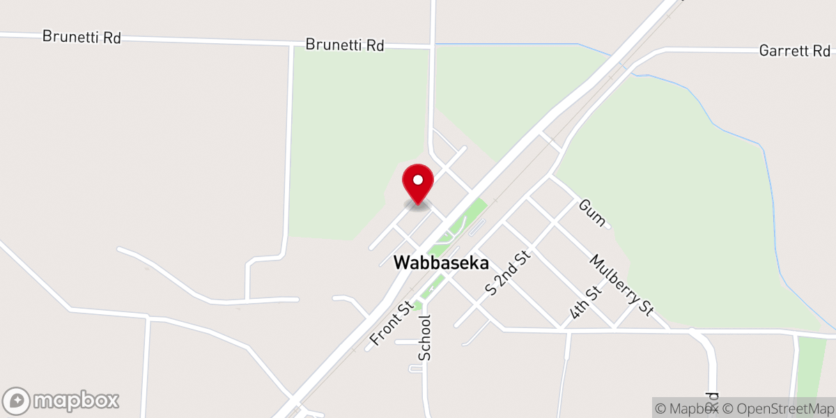 Map showing location of Second Missionary Baptist Church