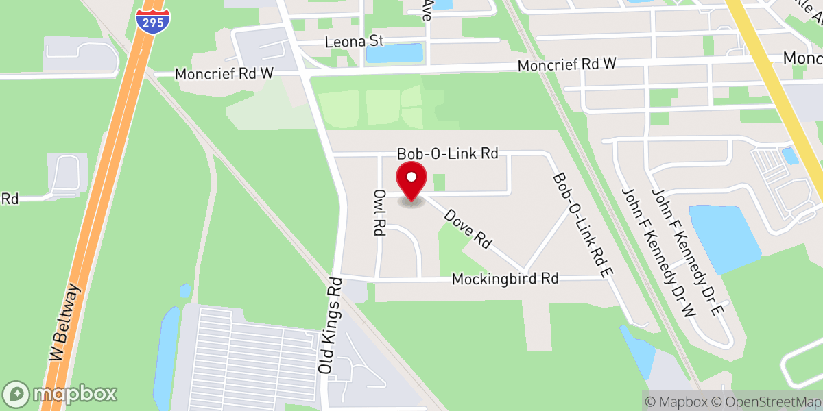 Map showing location of Home Garden Baptist Church