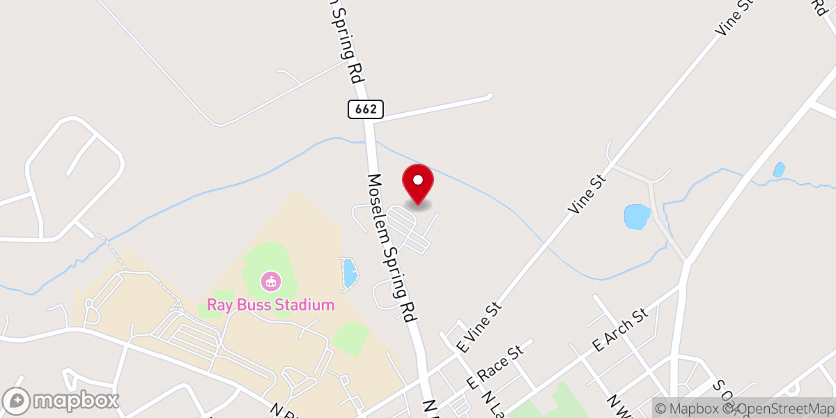 Map showing location of Fleetwood Bible Church