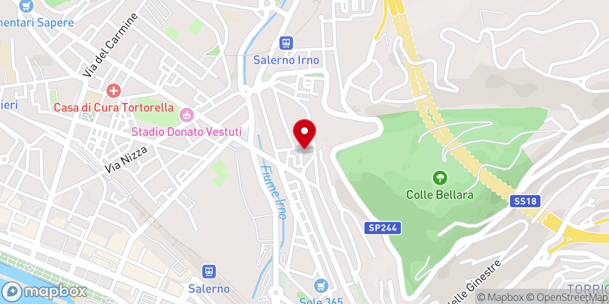 Map showing location of Padre Pio