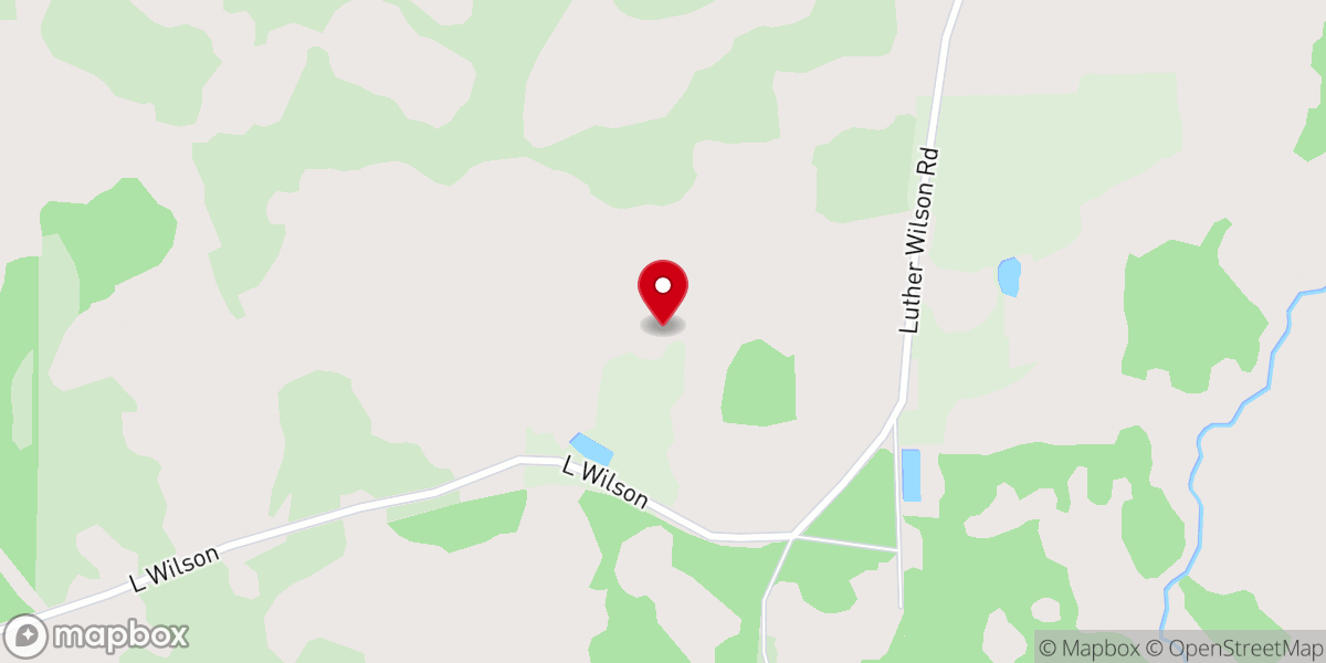 Map showing location of Live Oak Baptist Church