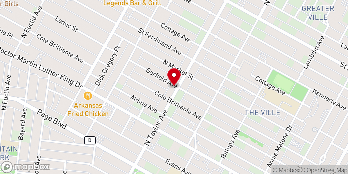 Map showing location of Greater Providence Missionary Baptist Church