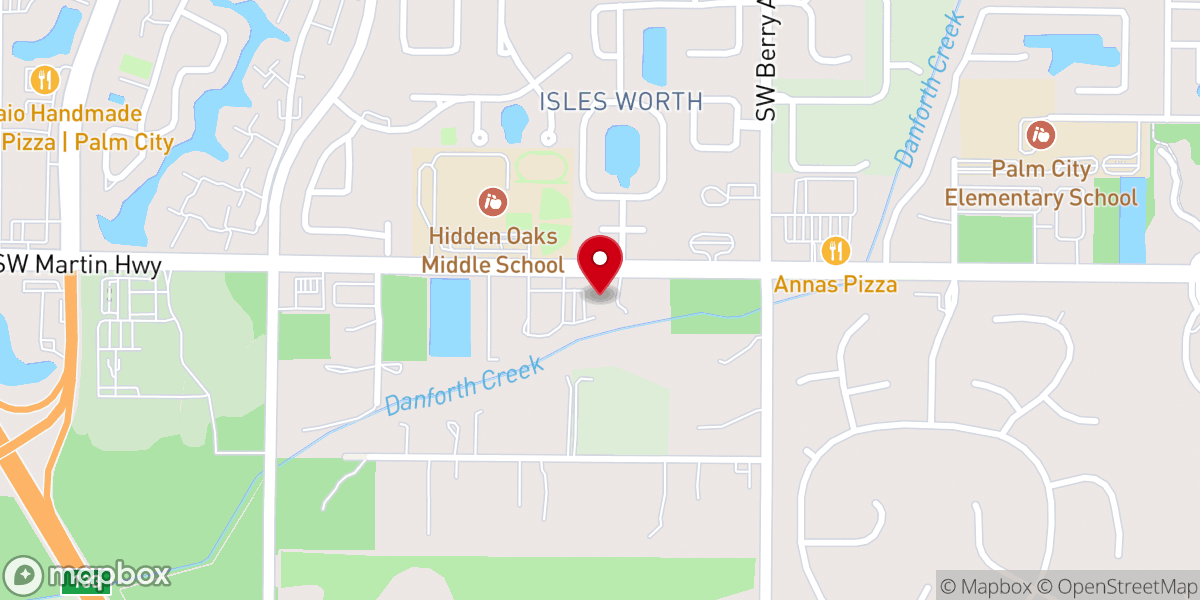 Map showing location of Huizenga family life center