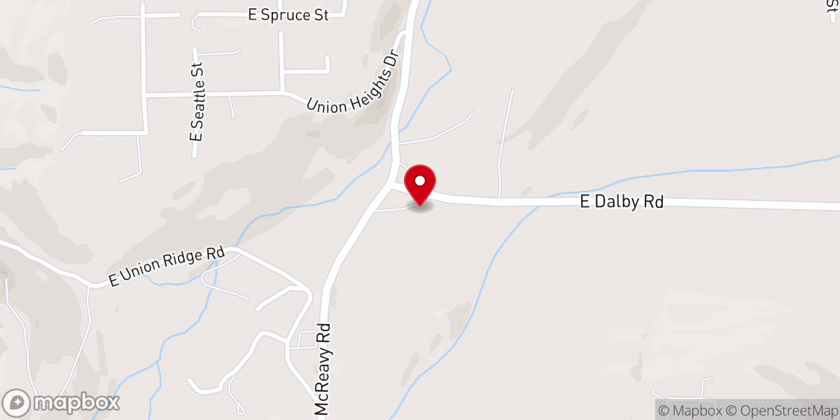 Map showing location of New Community Church of Union