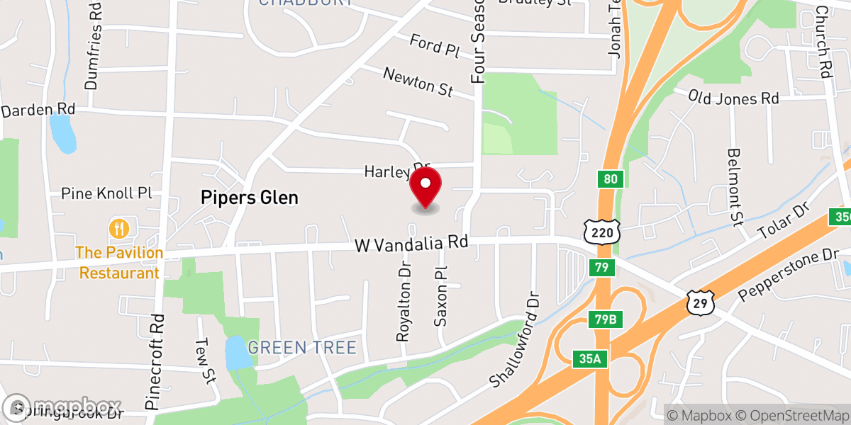 Map showing location of New Testament Baptist Church