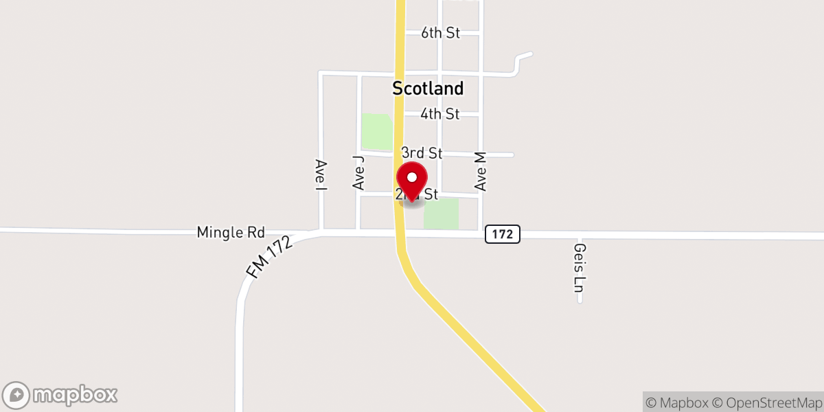 Map showing location of St. Boniface Catholic Church
