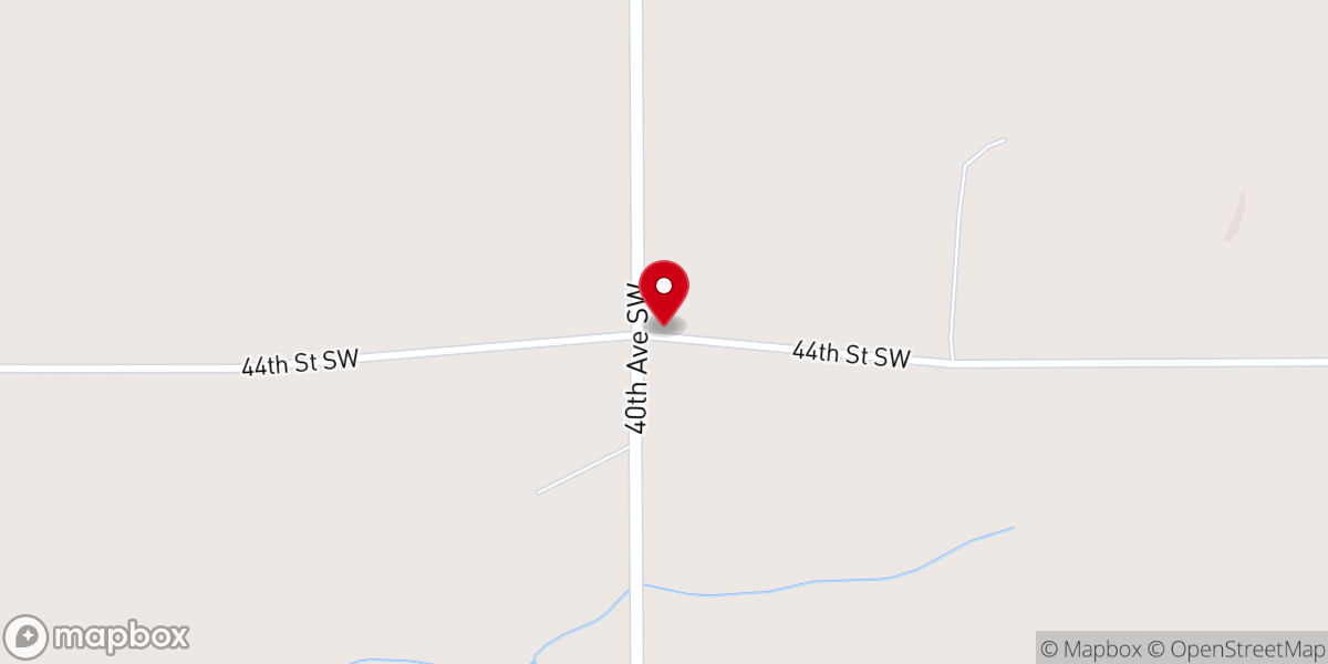 Map showing location of Maple Hill Lutheran Church