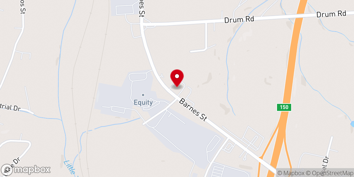 Map showing location of Eastside Church