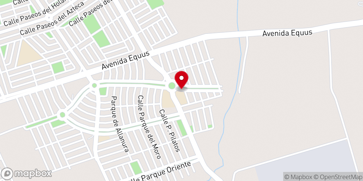 Map showing location of Amistad Oriente