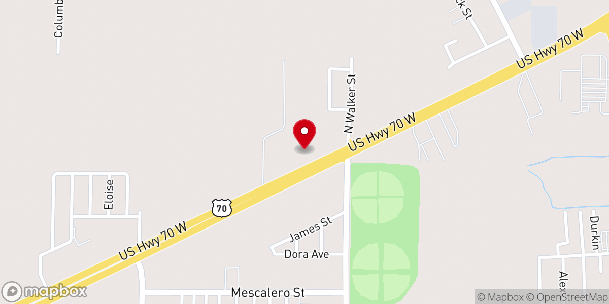 Map showing location of Gateway Baptist Church
