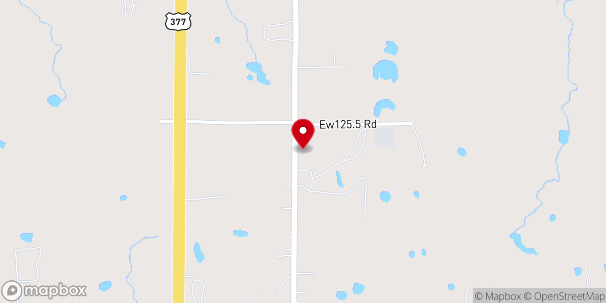 Map showing location of Trinity Baptist Church