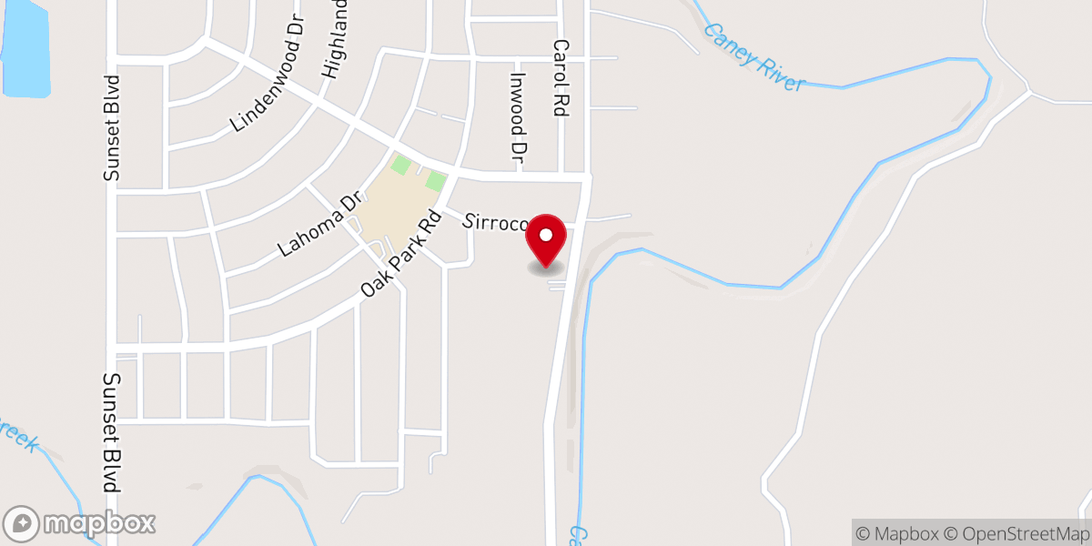 Map showing location of Memorial Christian Church