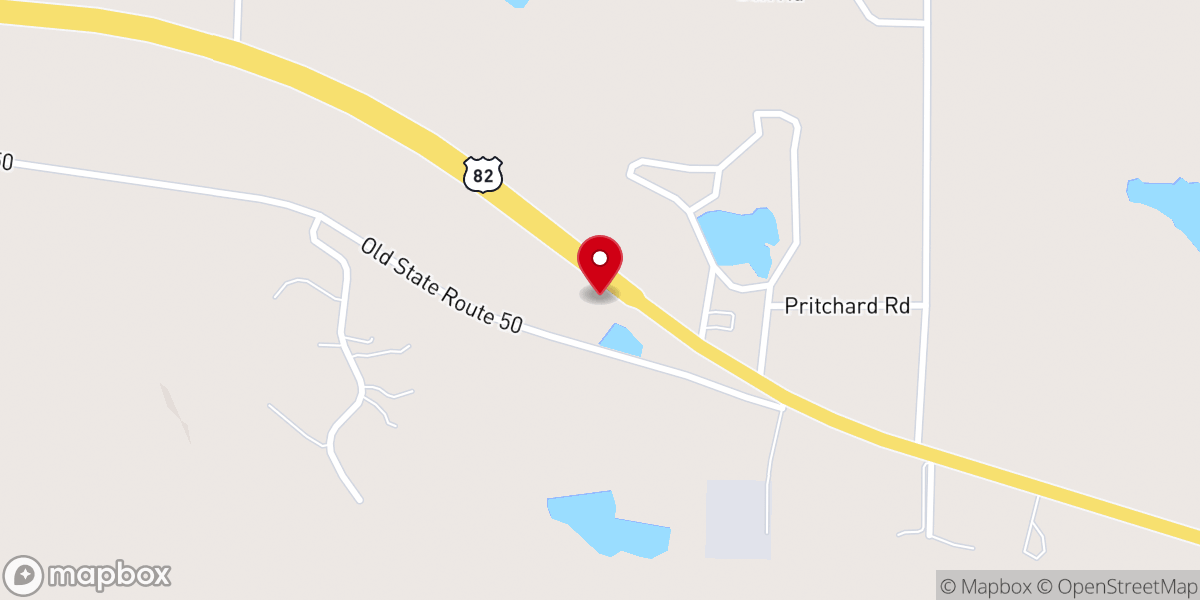 Map showing location of Praise Christian Center