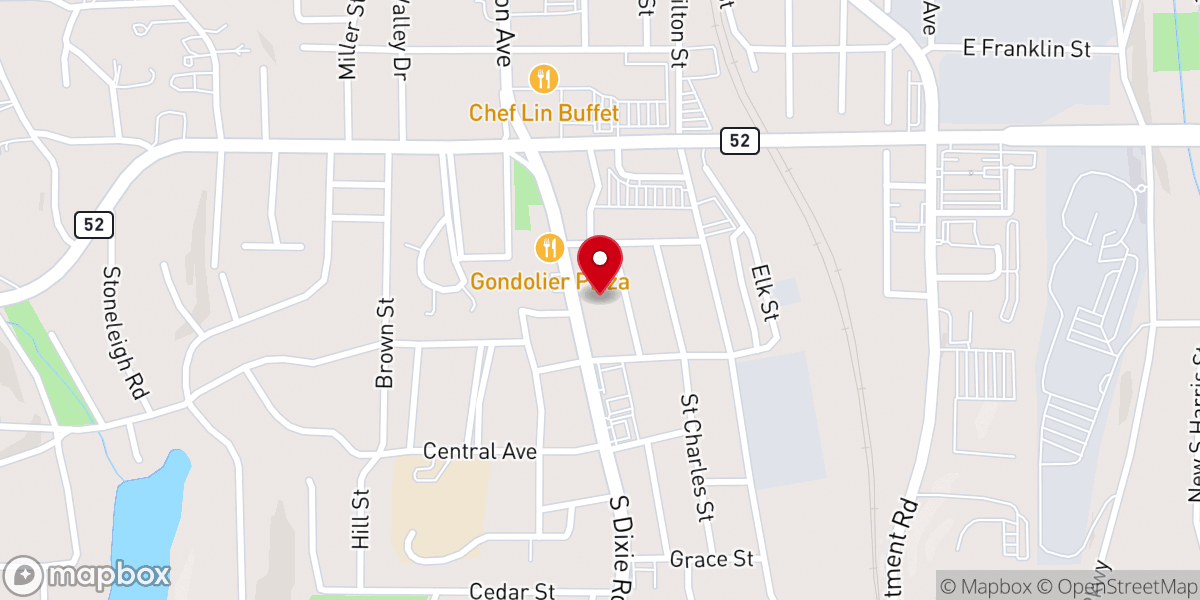 Map showing location of Iglesia Pentecostal Restauracion