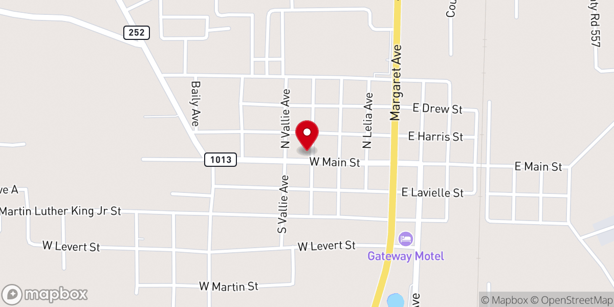 Map showing location of Sabine Neches Baptist Area