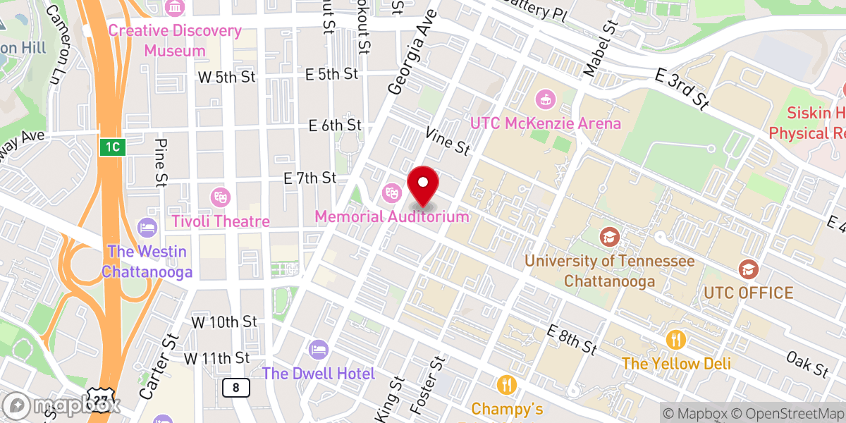 Map showing location of First Centenary United Methodist Church