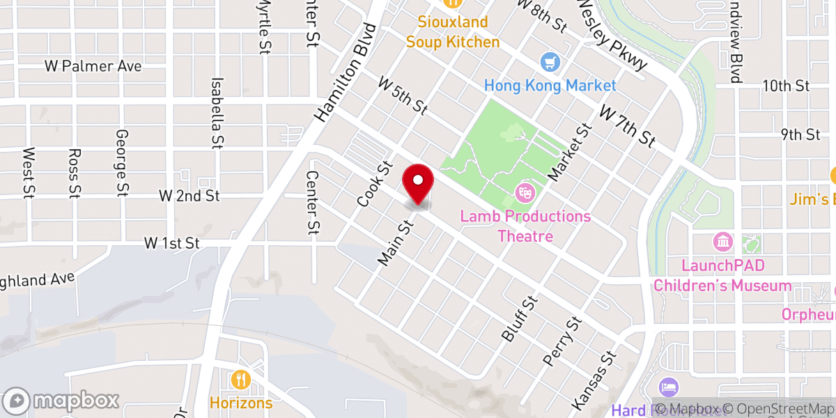 Map showing location of Ordained Minister