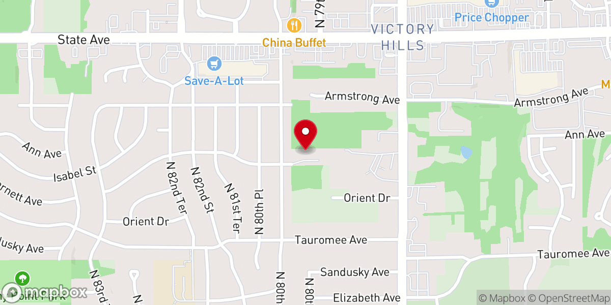 Map showing location of Stony Point Baptist Church