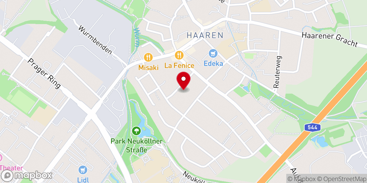 Map showing location of Treffpunkt Christuskirche