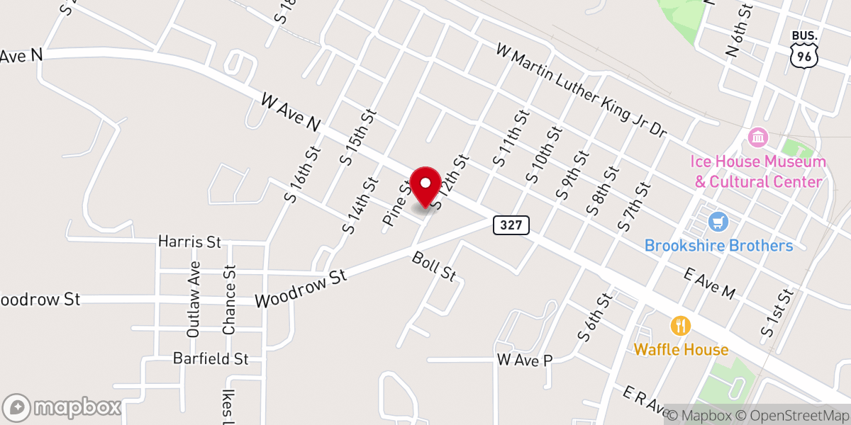 Map showing location of Worship House